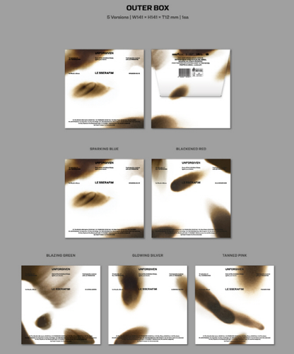 LE SSERAFIM - 1st Studio Album UNFORGIVEN Compact version (5 Versions).