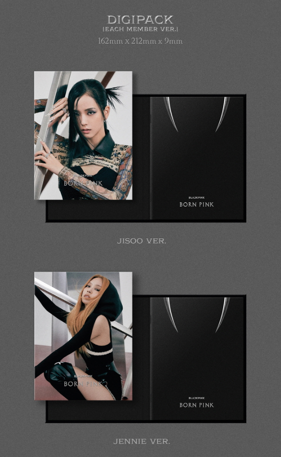 BLACKPINK - 2ND ALBUM, BORN PINK, DIGIPACK (4 Versions).