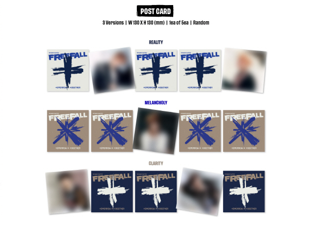 TOMORROW X TOGETHER TXT THE NAME CHAPTER - FREEFALL (3 Versions).