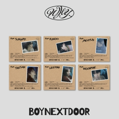 BoyNextDoor - 1st Mini Album WHY.., LETTER VERSION, RANDOM.