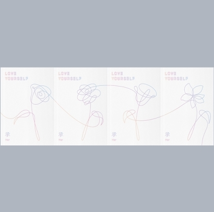 BTS 5th Mini Album LOVE YOURSELF 承 'HER' (4 Versions)