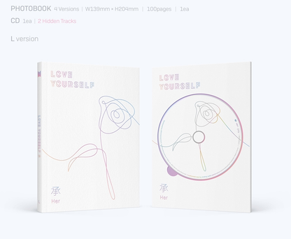 BTS 5th Mini Album LOVE YOURSELF 承 'HER' (4 Versions)