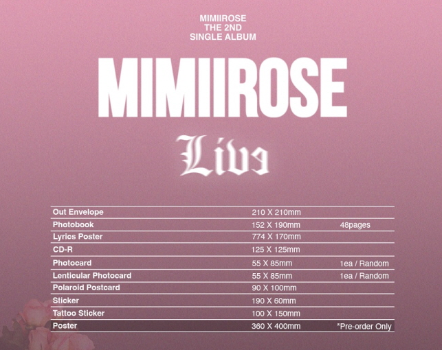 MIMIIROSE - 2nd Single Album LIVE/EVIL.