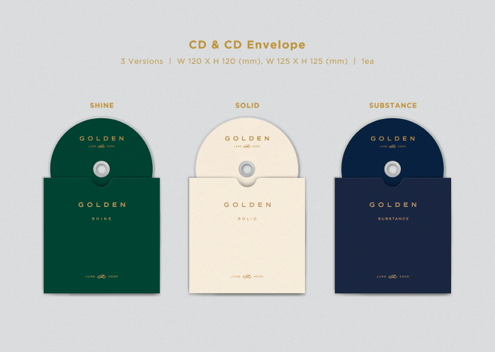 JUNG KOOK (BTS) - GOLDEN (3 VERSIONS).