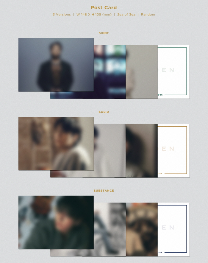 JUNG KOOK (BTS) - GOLDEN (3 VERSIONS).