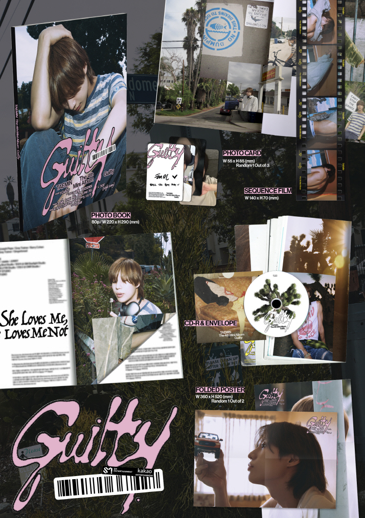 TAEMIN (SHINee) - 4th Mini Album [GUILTY] Photobook Version (2 Versions) Random 1ea