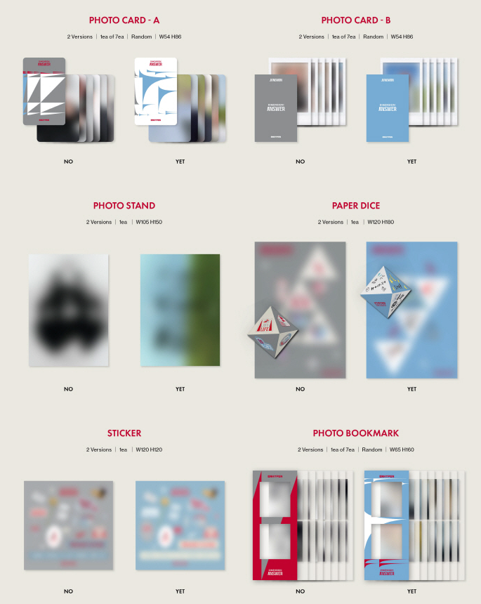 ENHYPEN DIMENSION ANSWER (2 Versions).