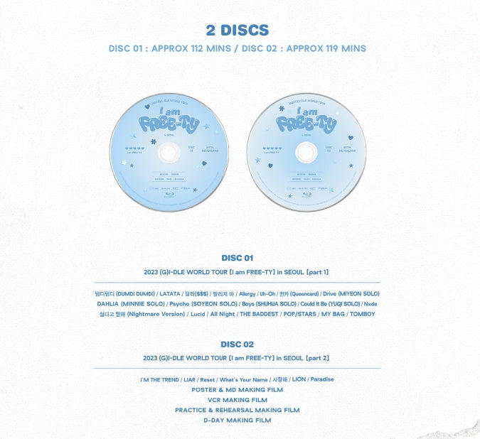 (G)I-DLE 2023 (G)I-DLE World Tour I am Free-ty in Seoul Blu-ray