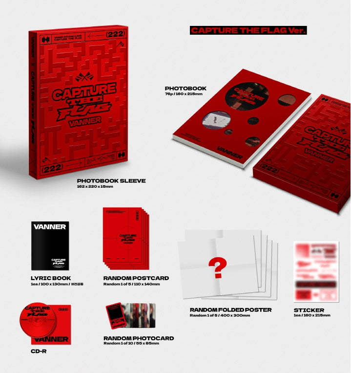VANNER - 2nd Mini Album Capture The Flag (3 Versions) Random