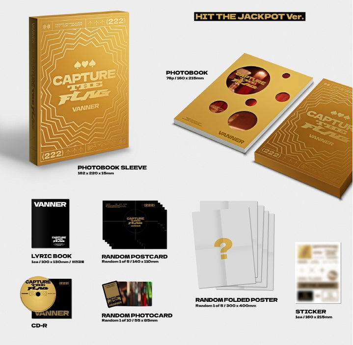 VANNER - 2nd Mini Album Capture The Flag (3 Versions) Random