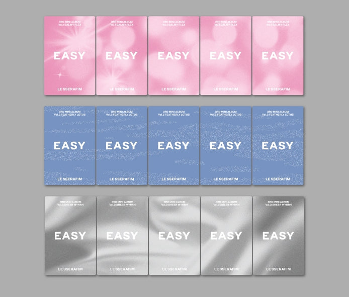 LE SSERAFIM 3rd Mini Album EASY (3 Versions) – K-Towns