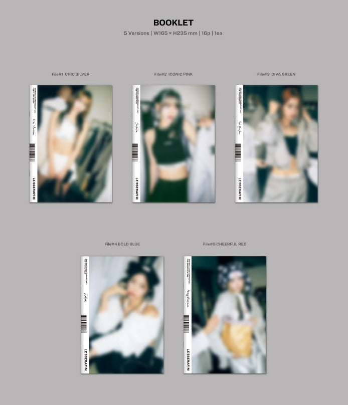LE SSERAFIM - 3rd Mini Album [EASY] Compact Version (5 Versions