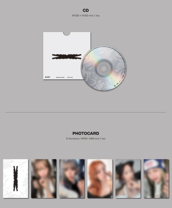 LE SSERAFIM - 3rd Mini Album [EASY] Compact Version (5 Versions