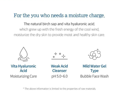 Round Lab - Birch Juice Moisturizing Cleanser - 150ml.