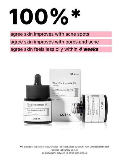 COSRX - The Niacinamide 15 Serum (20 mL).