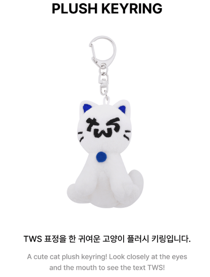 アイドル TWS SUMMER BEAT PLUSH KEYRING GHOST&CAT TWS - 2nd アイドル TWS SUMMER BEAT PLUSH KEYRING GHOST&CAT TWS - 2nd