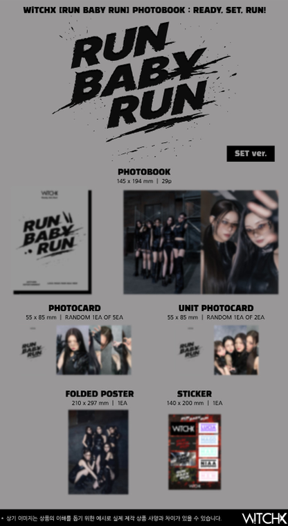WiTCHX - [RUN BABY RUN : READY, SET, RUN] Photobook Version (3 Versions) Random 1ea