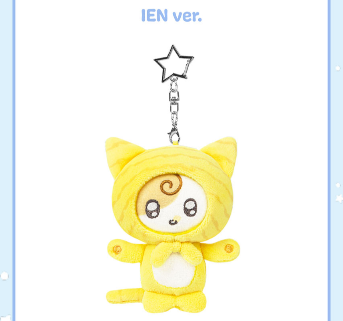 (PRE-ORDER 2025-11-17) IU - 2025 IU POP-UP STORE [Found at Eight] & [A Flower Bookmark, Pt. 3] Official MD - 10cm Doll Keyring (2 Versions)