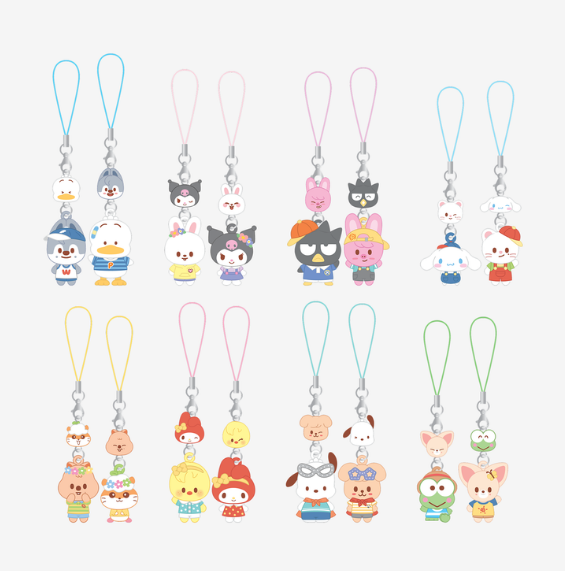 (PRE-ORDER 2026-10-30) Stray Kids - [SKZOO X SANRIO CHARACTERS] MINI FIGURE COUPLE KEYRING