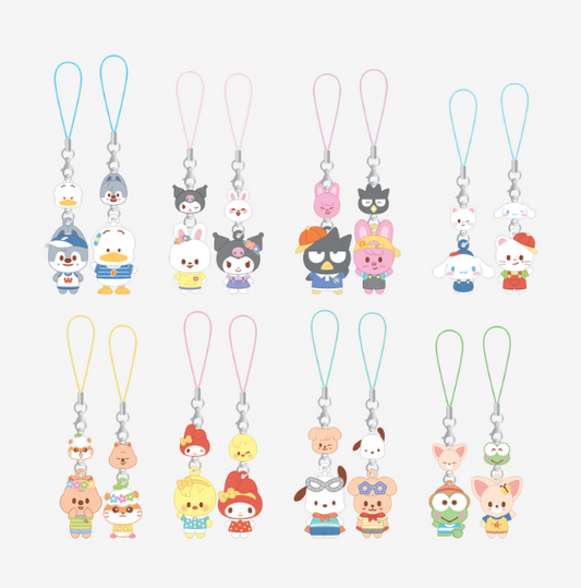 (PRE-ORDER 2026-10-30) Stray Kids - [SKZOO X SANRIO CHARACTERS] MINI FIGURE COUPLE KEYRING