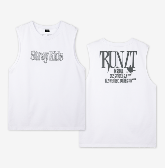 (PRE-ORDER 2026-11-16) Stray Kids - [Stray Kids World Tour <RUN IT SEOUL> Merch] SLEEVELESS TOP - RUN IT (POB Included Based on Order Amount)