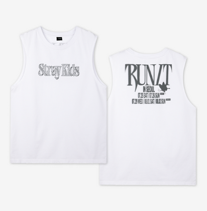 (PRE-ORDER 2026-11-16) Stray Kids - [Stray Kids World Tour <RUN IT SEOUL> Merch] SLEEVELESS TOP - RUN IT (POB Included Based on Order Amount)