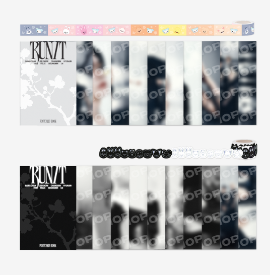 (PRE-ORDER 2026-11-16) Stray Kids - [Stray Kids World Tour <RUN IT SEOUL> Merch] POSTCARD BOOK & ROLL STICKER SET - RUN IT (POB Included Based on Order Amount)
