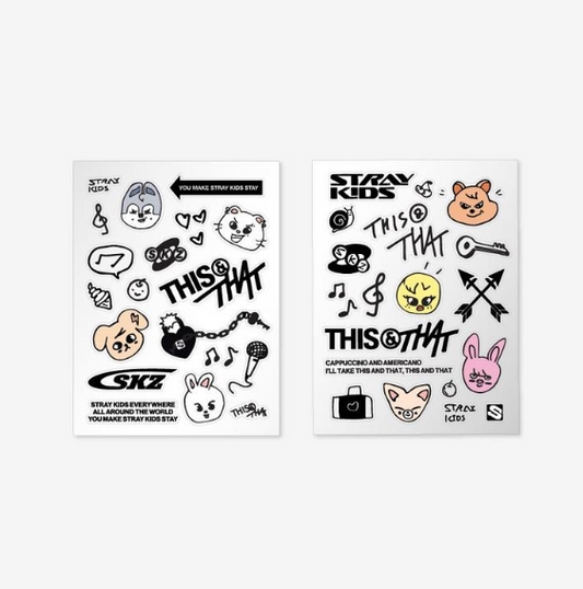 (PRE-ORDER 2026-11-09) Stray Kids - [THIS & THAT POP-UP Store] TATTOO STICKER (POB Included Based on Order Amount)
