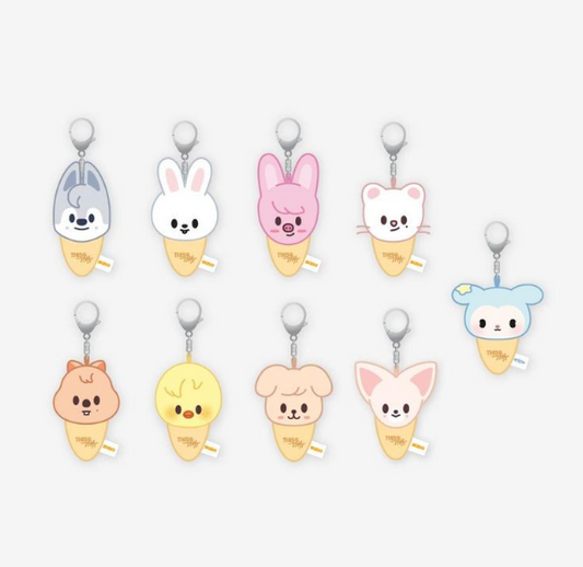 (PRE-ORDER 2026-11-09) Stray Kids - [THIS & THAT POP-UP Store] PLUSH KEYRING ICECREAM Version (8 Versions)(POB Included Based on Order Amount)