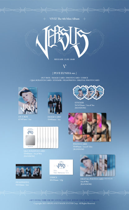 VIVIZ 4th Mini Album VERSUS PLVE Version (3 Versions).