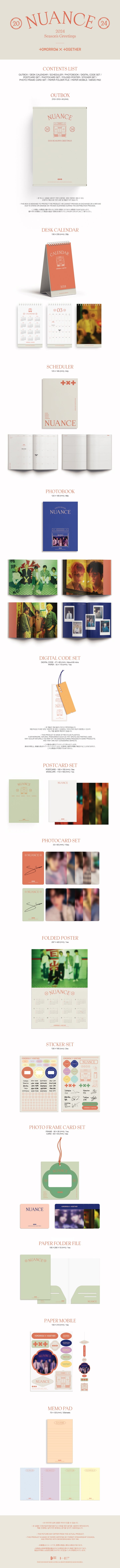 TOMORROW X TOGETHER TXT 2024 Season's Greetings, Nuance