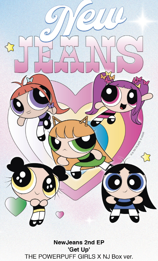 NewJeans 2ND EP ALBUM, Get Up, The POWERPUFF GIRLS X NJ Box version, Random.