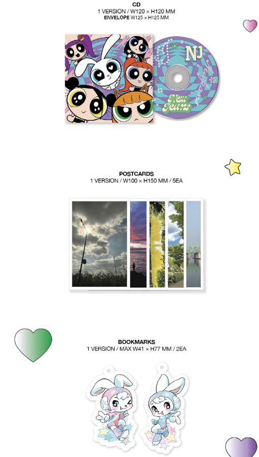 NewJeans 2ND EP ALBUM, Get Up, The POWERPUFF GIRLS X NJ Box version, Random.