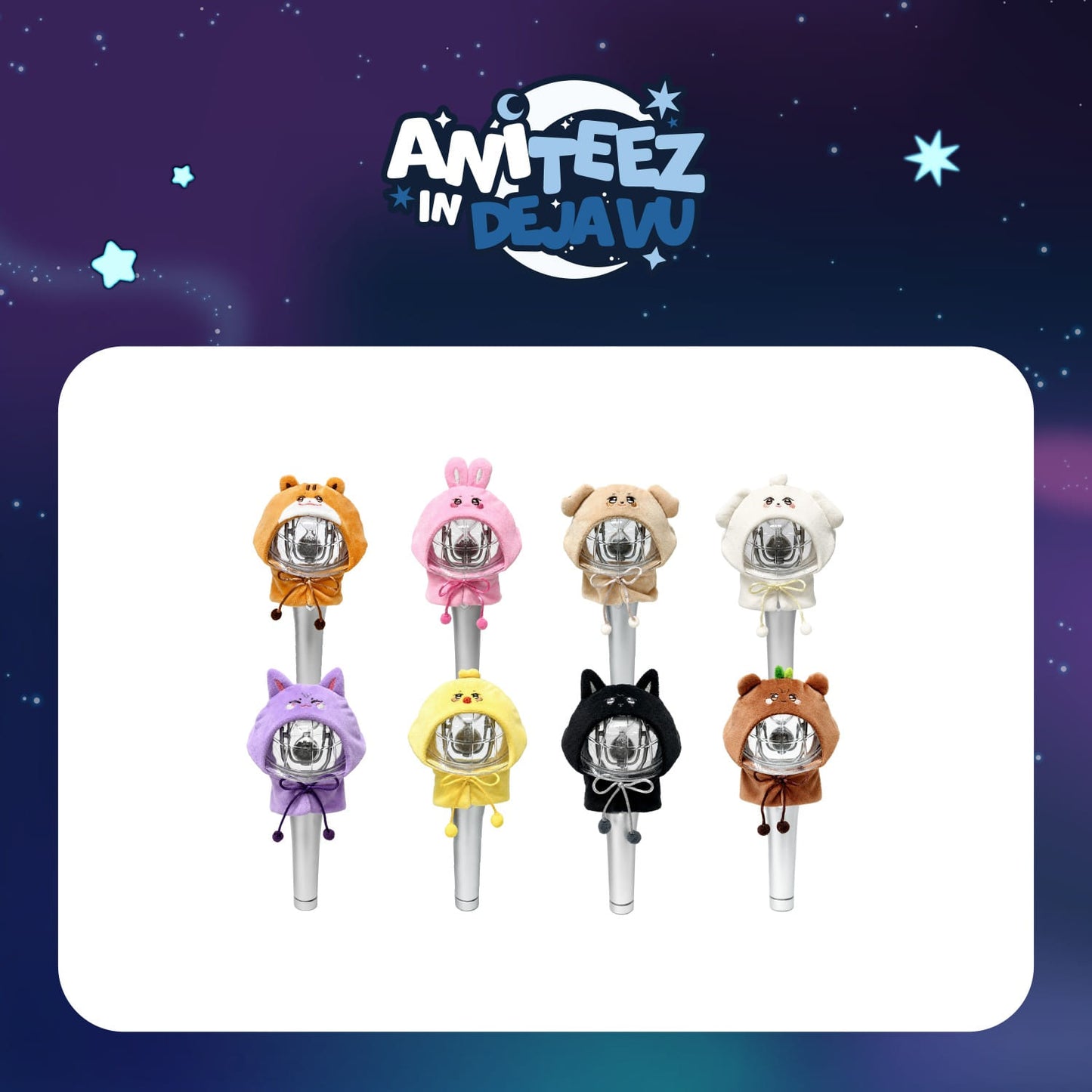 (PRE-ORDER 2026-11-15) ATEEZ x ANITEEZ - POP-UP [ANITEEZ IN DEJA VU] LIGHT STICK COVER (POB Included Based on Order Amount)