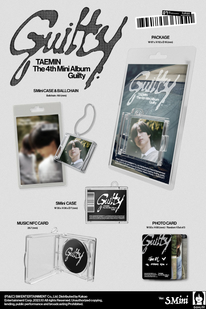 TAEMIN (SHINee) - 4TH MINI ALBUM, GUILTY, SMini VERSION