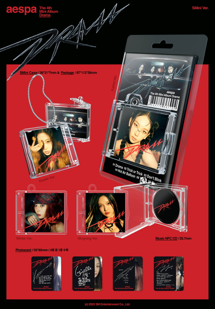aespa 4th Mini Album DRAMA - SMini Version (4 Versions). – K-Towns