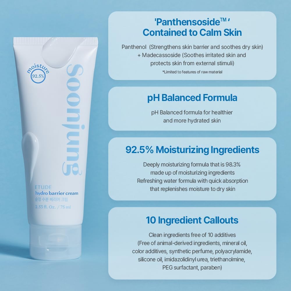 ETUDE - Soon Jung Hydro Barrier Cream Tube Renewal (75 mL)