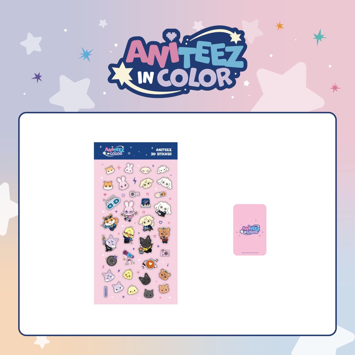 (PRE-ORDER 2026-08-31) ATEEZ x ANITEEZ - POP-UP STORE MD [ANITEEZ IN COLOR] ANITEEZ 3D STICKER (POB Included Based on Order Amount)