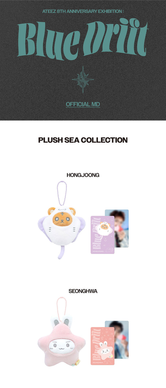 (PRE-ORDER 2026-12-15) ATEEZ - [ATEEZ 8th Anniversity Exhibition: Blue Drift] Plush Sea Collection (8 Versions)(🎁POB Included Based on Order Amount)