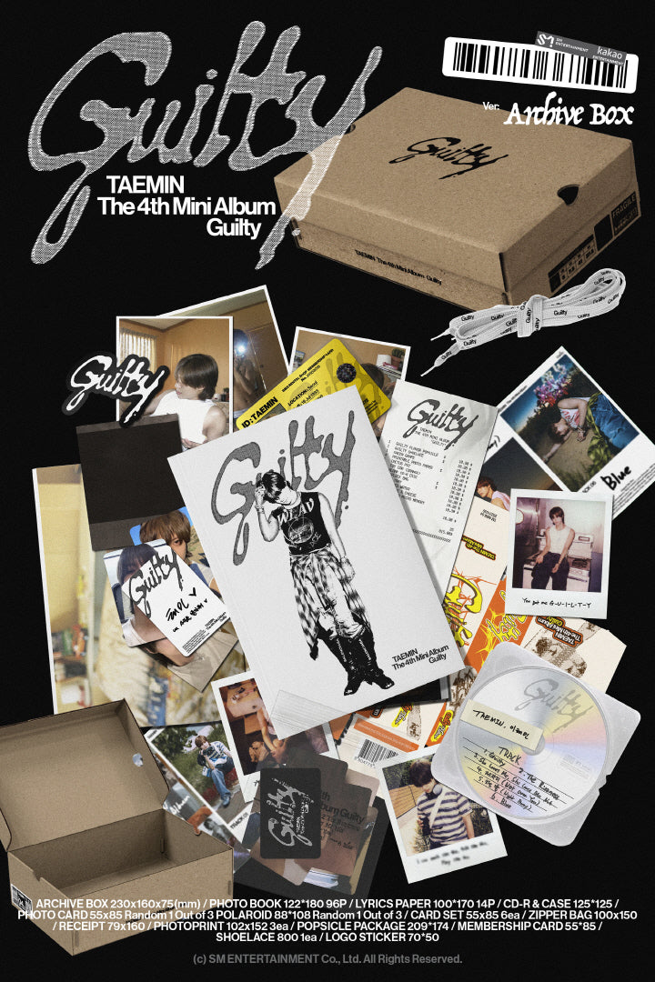 ボミン チェキ TAEMIN, 4TH MINI ALBUM, GUILTY, BOX VERSION – K-Towns