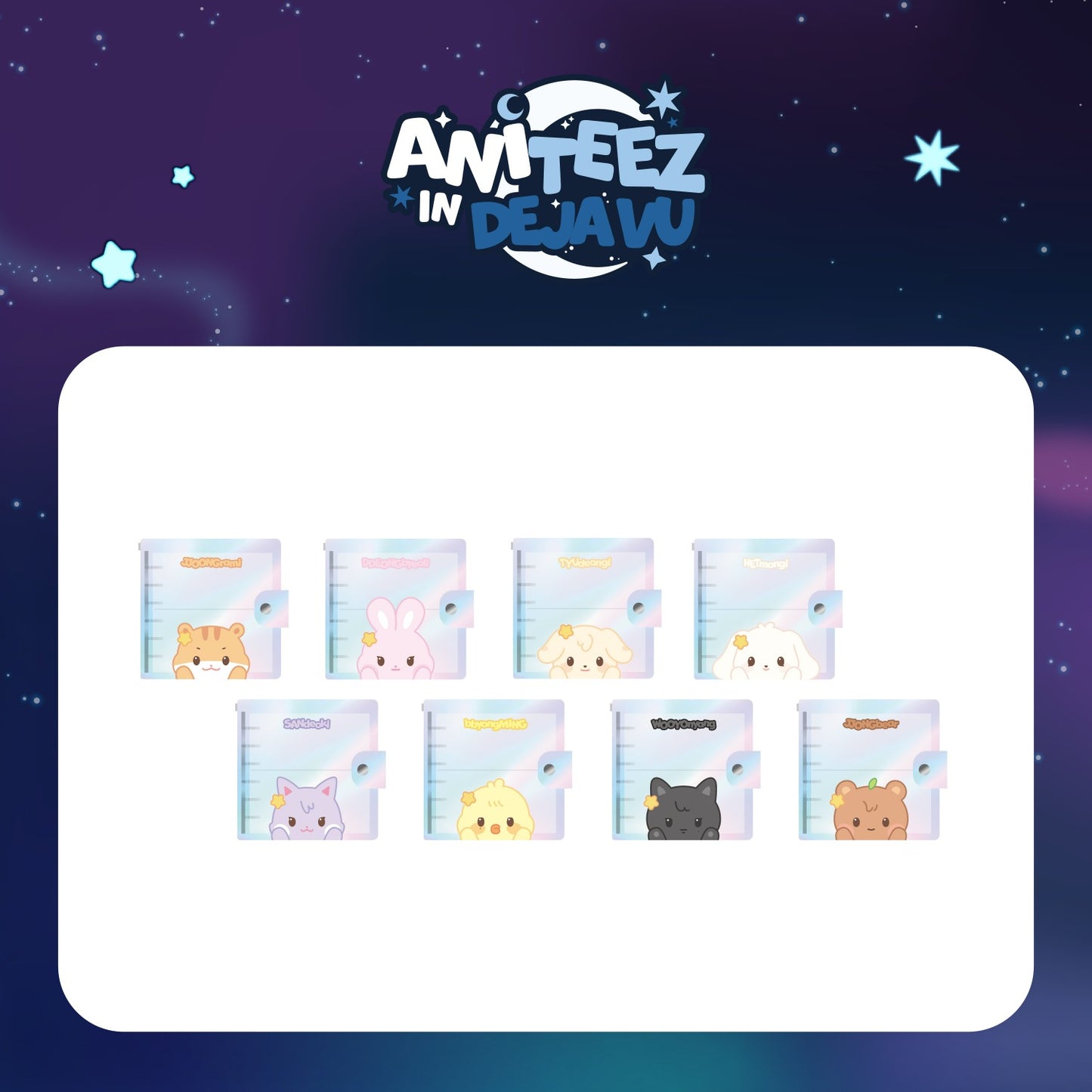 (PRE-ORDER 2026-11-15) ATEEZ x ANITEEZ - POP-UP [ANITEEZ IN DEJA VU] PHOTO CARD BINDER (POB Included Based on Order Amount)