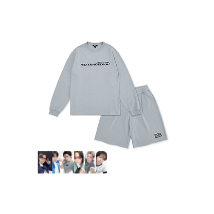 TWS - OFFICIAL MD [TWS: NO TRAGEDY♥] L/S T-Shirt Set-up [Summer Beat!] PLUSH KEYRING (2 Options)