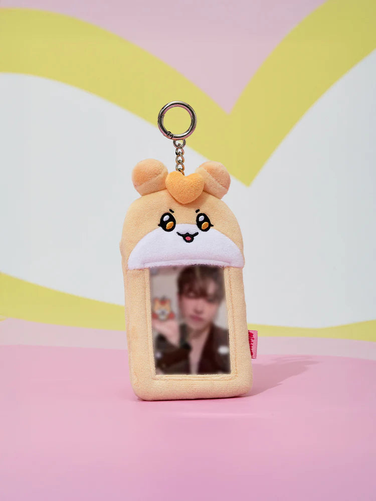 (PRE-ORDER 2025-11-07) ATEEZ - [MIGHTEEZ PHOTO HOLDER PLUSH KEYRING](8 Versions)(LINE FRIENDS SQUARE MERCH)