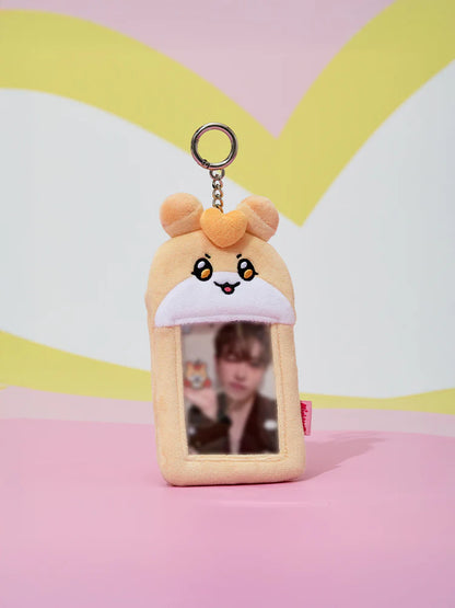 (PRE-ORDER 2025-11-07) ATEEZ - [MIGHTEEZ PHOTO HOLDER PLUSH KEYRING](8 Versions)(LINE FRIENDS SQUARE MERCH)