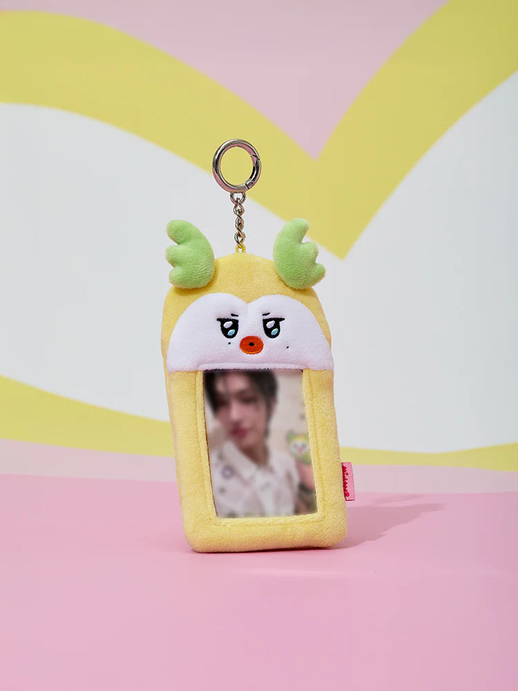 (PRE-ORDER 2025-11-07) ATEEZ - [MIGHTEEZ PHOTO HOLDER PLUSH KEYRING](8 Versions)(LINE FRIENDS SQUARE MERCH)