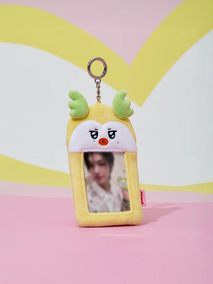 (PRE-ORDER 2025-11-07) ATEEZ - [MIGHTEEZ PHOTO HOLDER PLUSH KEYRING](8 Versions)(LINE FRIENDS SQUARE MERCH)
