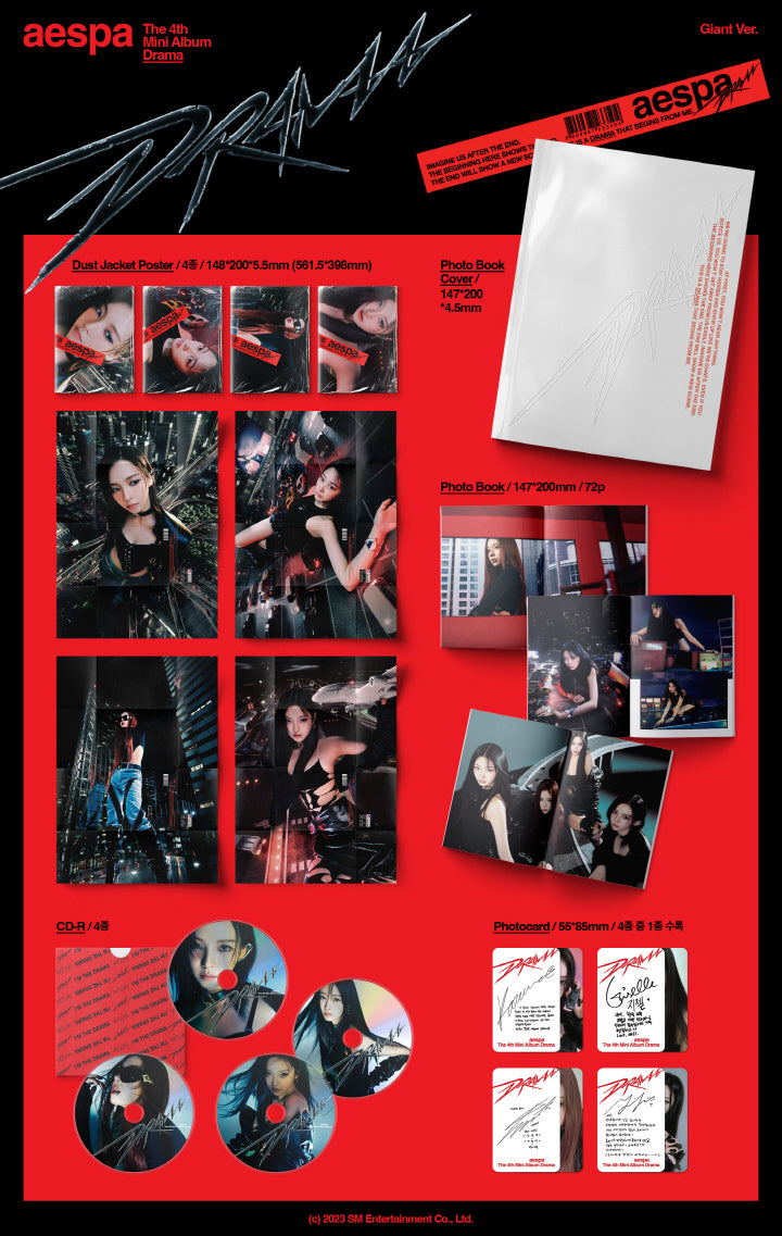 aespa 4th Mini Album DRAMA - GIANT Version (4 Versions). – K-Towns