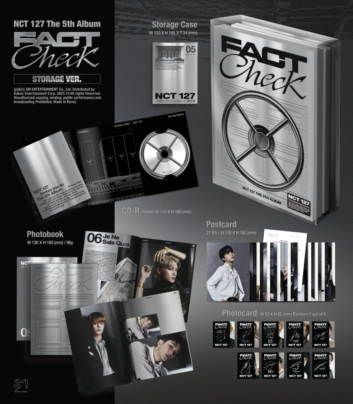 NCT 127  5th Album FACT CHECK STORAGE Version.