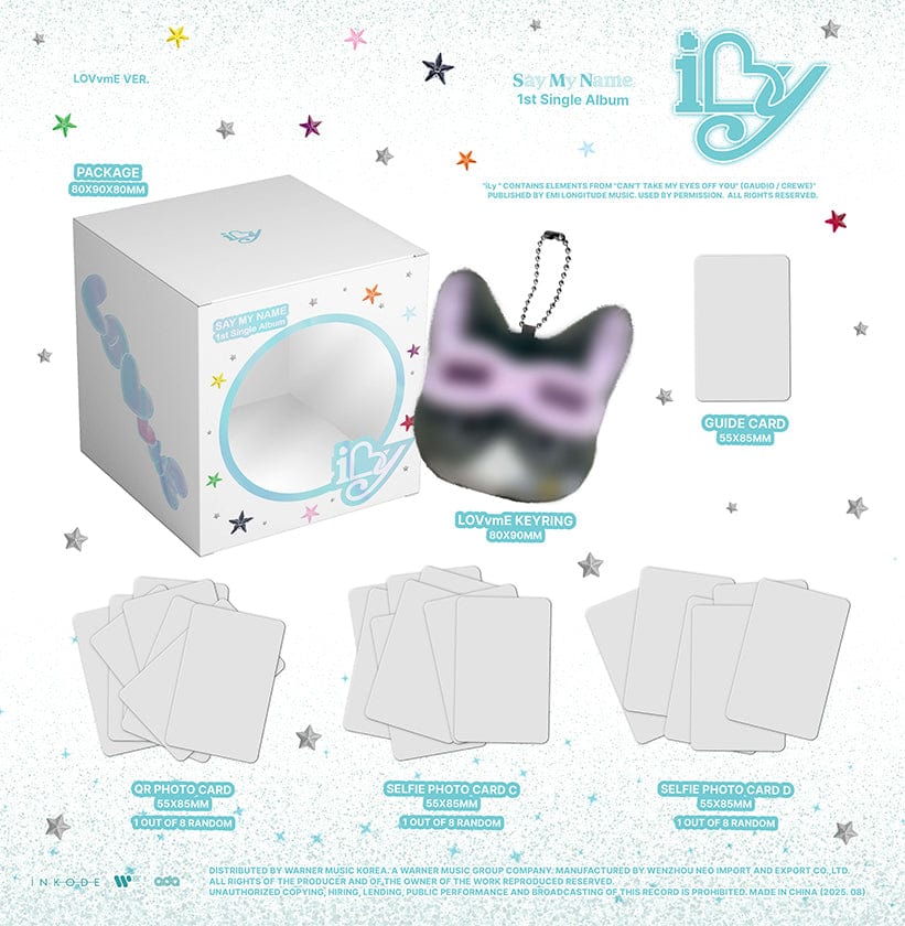 SAY MY NAME - 1st Single Album [iLy] LOVvmE Version (hellolive exclusive - POB Photocard 1ea included)