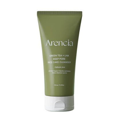 Arencia - Green Tea + LHA Deep Pore Rice Cake Cleanser (150 g)